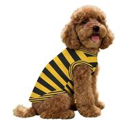 Black And Yellow Bee Pattern Summer Dog Cooling Vest T-Shirt Ice Silk Breathable Pet Clothes Soft Sleeveless Tank Top