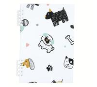 Black and Yellow Dogs Notebook, Cute Paw Notebooks, Lined Paper Cute Notebook 120Pages/60Sheets, Notes Book for Study, Lined Book for Writing, Student Essentials University Women Man