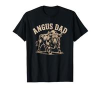Black Angus Cattle Ranching Dad Raising Beef Kids Ranch T-Shirt
