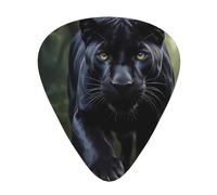 Black Animal Panther Guitar Picks Gift Set - Smooth Durable Plectrums For Acoustic, Electric & Bass Guitar, Perfect Present For Guitar Lovers & Musicians