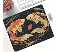 Black Animals(2) Mouse Mat with Stitched Edges, Waterproof Mouse Pad for Computer Mice, Non-Slip Rubber Base Desk Mat, Improves Speed and Accuracy, Wear-Resistant Home, Office, PC 200x150x3mm d0d-101