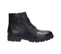 Black Ankle Boots for Men- male- Bugatti- Lace-up Boots- Black- 9 UK- Shoes 9 UK