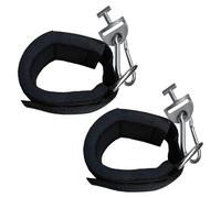 Black Ankle Workout Straps - D-ring Gym Ankle Cuff, Adjustable Tonal Gym Machine Attachments, Comfortable Fitness Support | Perfect For Kickbacks, Hip Abduction, Adduction And Inner Thigh Workouts