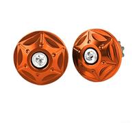 Black Anodized Bar End Caps Stainless Screws(gold)