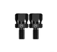 Black Anodized Bike Mirror Mount Risers 8mm 10mm Thread