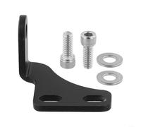 Black anodized throttle cable bracket for Holley HiRam, designed to fit 36in cables and a firm and stable throttle cable connection for improved vehicle control