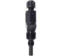 Black- Anti-Backflow 1/4In Pump Fitting, Ideal-for Full Stenner Series Unit, Heavy-Duty 109.3mm Check-Valve with PTFE Tape 2-Pack Kit