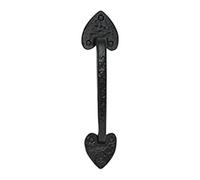 Black Antique Cast Iron Ornate Fancy Door Pull Handle from EUROART