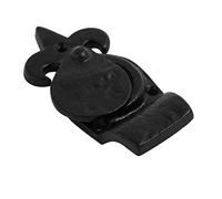 Black Antique Cylider Pull Fleur De LYS Style Keyhole Lock Cover Iron Yale Lock