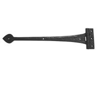 Black Antique Iron Country Door Gate Tee Hinges Arrow Spear Head 430mm Pair from EUROART