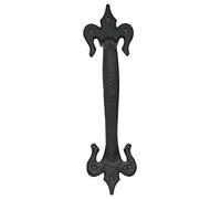 Black Antique Iron Fleur De LYS Pull Handle 230mm from EUROART