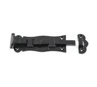 Black Antique Scroll Straight Door Bolt - 75 mm - Traditional Wrought Iron Surface Bolt - Hardware Fittings Included (100mm)
