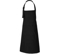 Black Apron For Women Cooking Kitchen Aprons For Professional Chef Restaurant With Adjustable Neck Strap And Pockets 68x88 cm