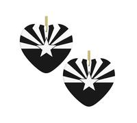 Black Arizona Flag Christmas Tree Ceramic Hanging Bauble Personalised Xmas Baubles Cute Christmas Ornaments Gifts For Kids Family Friends