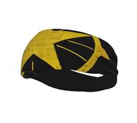 Black Arizona Flag Print Fashion Elastic Sports Headband Unisex High Absorption Sweat Band Hair Band For Running, Fitness, Tennis & Outdoor Activities