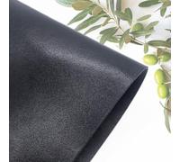 Black Artificial Leather from Olive, 100% Plant Based Vegan Leather, Next-Gen Sustainable Material with Multi Sizes, Leathers for Art & Crafts - A4 Sample (21x29.7cm)