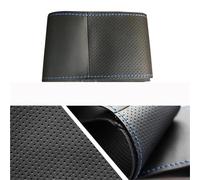 Black Artificial Leather Steering Wheel Cover Hand-stitched Car For Ibiza 2004 2006 Car Steering Wheel Cover(White Thread)