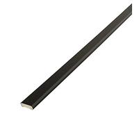 Truly PVC Supplies Black Ash, 20mm x 5m Cloaking Fillet uPVC Plastic Window Door Architrave Trim