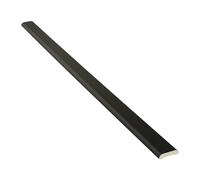 Black Ash 25mm x 5m D-Mould PVC Window Trim Plastic Finishing Strip