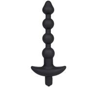 black Ass-assin Vibrating Anal Beads - 8 Inch