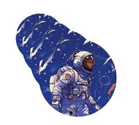 Black astronaut on blue Car Air Freshener Cards for Women Men 4 Pack Cute Car Accessories Long Lasting Scent Car Diffuser Hanging Auto Aromatherapy Tablets Car Fresheners Gifts