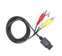 Black Audio Video Cable Cord Wire Tv Game Hte Cable Replacement for Nintendo 64