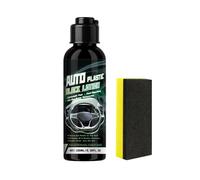 Black, Auto Bumper Restorer, Car Trim Cleaner, Restores Factory Appearance, Uv Guard Protection, Long Term Weather Guard, Vehicle Exterior Interior Care, Door Steer Wheel Console, 100ml