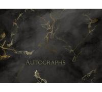 Black Autograph Book for Adults: Small, Plain Journal for Signatures of Celebrities or Musicians. Use at Concerts, Conventions, Shows, Autograph ... Gold Marble Cover. Gift for Men and Women.