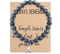 Black Awareness Beads Bracelet Ribbon Melanoma, Narcolepsy, Sleep Disorders, Trauma, Suicide, Skin Cancer, PBC Awareness, 7.0, Rubber Nickel, zircon gemstone