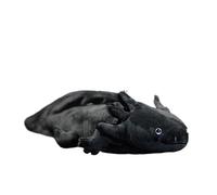 Black Axolotl Plush Toy Large 48cm, Realistic Blue-Eyed Stuffed Animal, Six-Corner Dragon Salamander Doll, Trendy Gift(48cm)