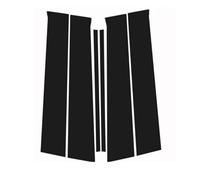 Black B-Pillar Stickers for Cars for Volkswagen FOX 2013-2020, Window Pillar Trim Covers 3M Adhesive Door Frame Protector Exterior Protection