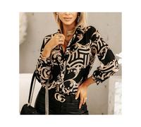 (Black B, S) Vintage Blouse Shirt Silk Tops Elegant Long Sleeve Loose Womens Blouses Camisas De Mujer Spring Autumn Streetwear Women Clothes