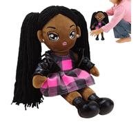 Black Baby Dolls - African American Plush Toys | Realistic Dolls For Toddler Girls Birthday | Preschool Role Play Sleeping Pretend Play For Daycare Educators Holidays