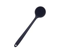 (black) Back Scrubber for Shower Soft Silicone Bath Body Brush with 37.5cm Long Handle