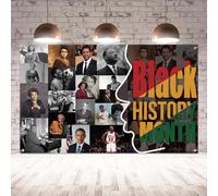Black History Month Backdrop Black History Month Banner Black History Month Poster Black History Month Decoration and Supplies for Home