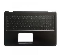 Black Backlit Laptop Keyboard With Palmrest Upper Cover Compatible With Q553 Q553U Q553UB Models 90NB0AZ1-R31US0 0KN0-SR3US13