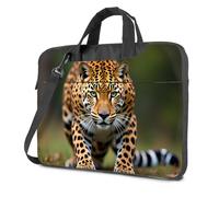 Black Bag Leopard In The Wild: A Majestic Stroll Laptop Bag Laptop Case 16 Inch Computer Backpack For Men(26x36cm)
