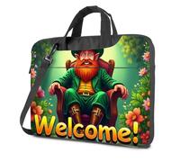 Black Bag Welcome To The Land Of Leprechauns Laptop Bag Laptop Case 16 Inch Computer Backpack For Men(26x36cm)