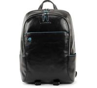 Piquadro Blue Square backpack leather 39 cm laptop compartment black