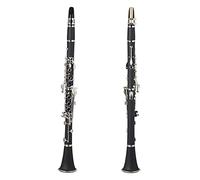 Black Bakelite Silver Keys Bb Flat Clarinet With Carry Case Reed Beginner Clarinet
