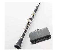 Black Bakelite Tube Body 17 Keys Silver Plated Keys Bb Tone Clarinet Woodwind Instruments Clarinet for Beginners
