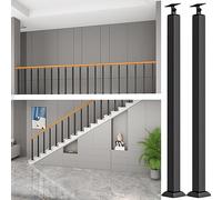 Black Baluster Railing Cover 246 Pieces& Loft Spindle Posts FloorMountSupport Columns Railing Pils for Balconies & Dec