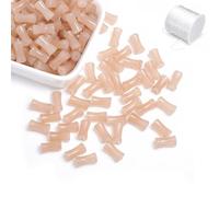 Black Bamboo Bead, Black Transparent 12mm Bamboo Joint Plastic Craft Beads, Natural Black Agate Stone Bamboo Shape Gem Bead(C,100PCS)