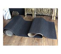 Black Bamboo Table Runner With Non-slip Mesh Backing，Japanese Style Handwoven Tea Mat For Teahouse Hotel,Dining Table Heat-Insulation Washable Placemats(Size:40×300cm)
