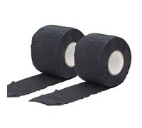 Black Barber Neck Strip, 2 Rolls Disposable Neck Paper Flexible Hair Edge Paper Barber Accessories Barbershop Salon Supplies