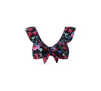 Black Bardot Frill Bikini Top - 16