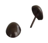 Black Barn Upholstery Supplies 19mm Head - 16mm Shank Upholstery Nails (L19) Low Dome Antique on Brass/Pack of 10