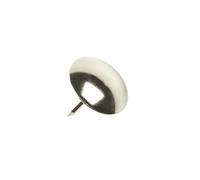 Black Barn Upholstery Supplies 9.5mm Head - 13mm Shank Upholstery Nails (100 1/3) Low Dome Nickel/Bag of 100
