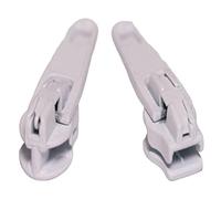 Black Barn Upholstery Supplies Auto-Lock No.3 Zip Sliders - White/Per Slider