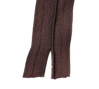 Black Barn Upholstery Supplies Cut Length Closed End Zips No.5-30" / Brown